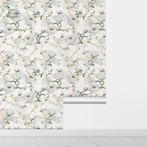 Design attrayant de tapisserie murale pour espace intérieur