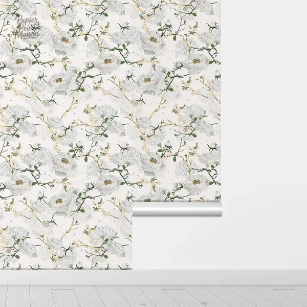 Design attrayant de tapisserie murale pour espace intérieur