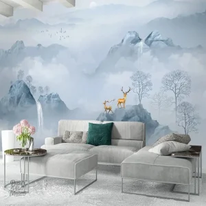 Tapisserie paysage mural pour décoration intérieure