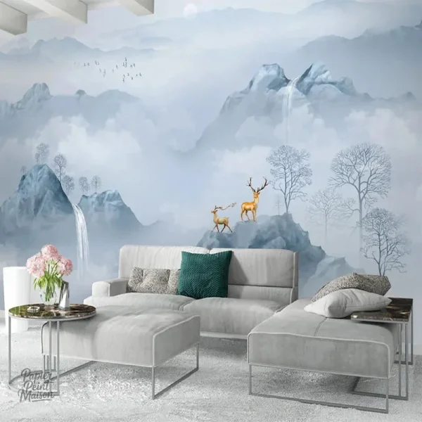 Tapisserie paysage mural pour décoration intérieure