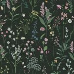 Papier peint végétal avec motifs naturels élégants