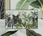Papier peint jungle coloré, design naturel vibrant
