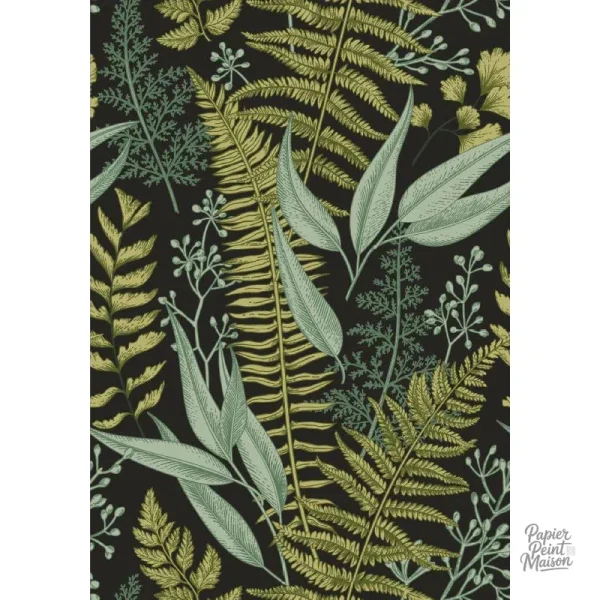 Papier Peint rétro avec des motifs distinctifs et colorés